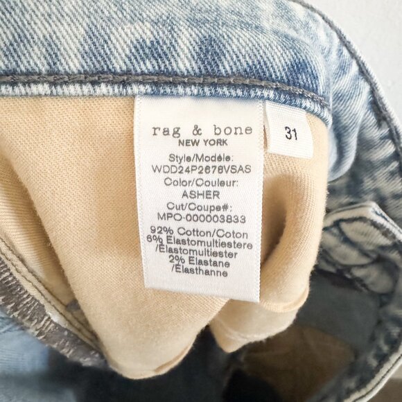 NEW Rag & Bone Dre Low Rise Slim Boyfriend Jeans 31 - Picture 9 of 9